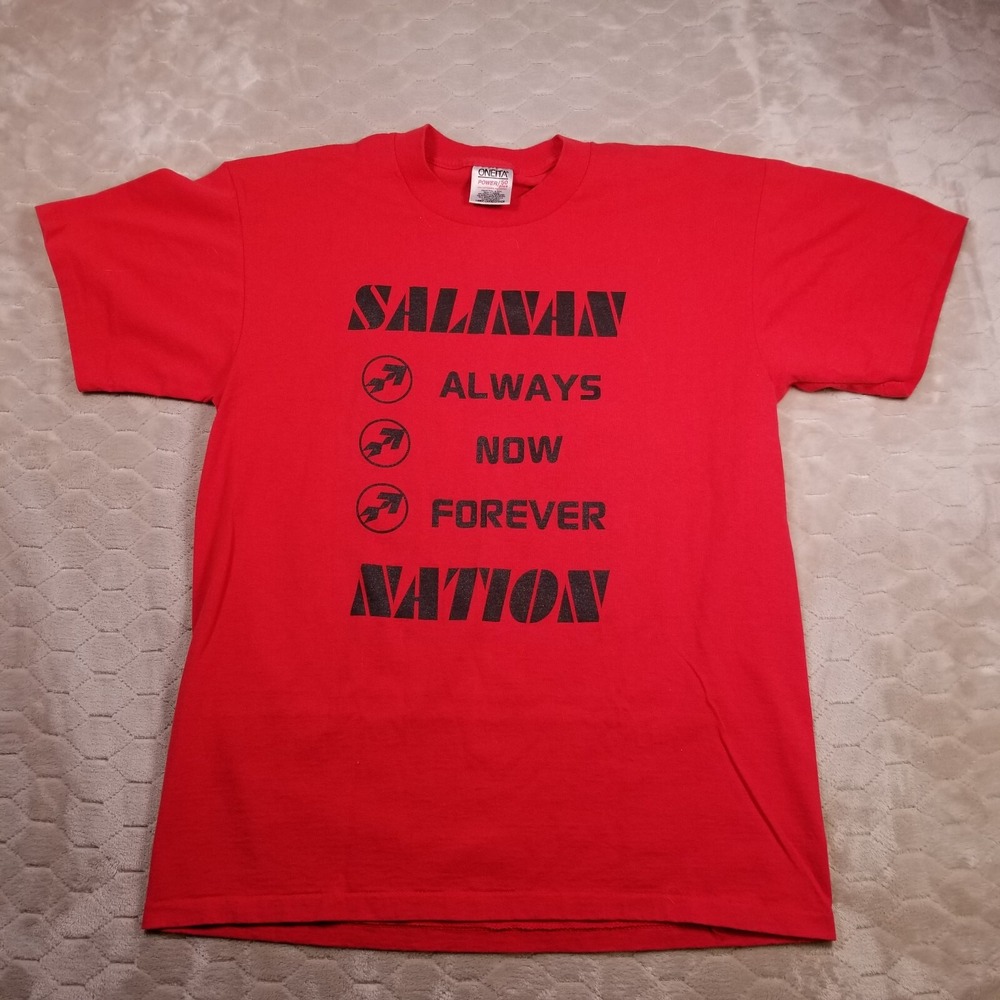 VTG 90s Salinan Nation Shirt Sz Lg Single Stitch USA‎ Made Look
